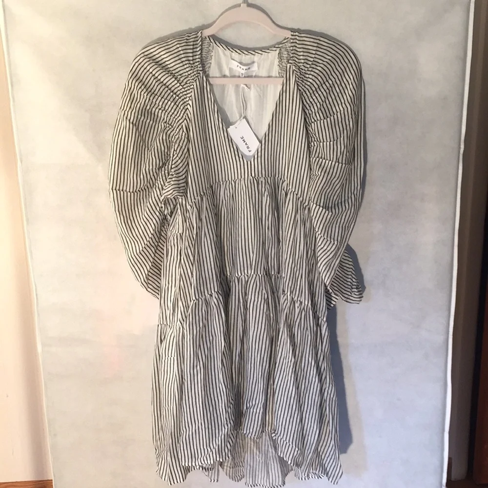 Frame Shirred Empire Babydoll Dress - Picture 4 of 6